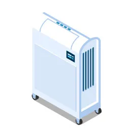 Icono de un aire acondicionado portàtil