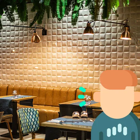 ¿Cuántos decibelios hay en un restaurante?
