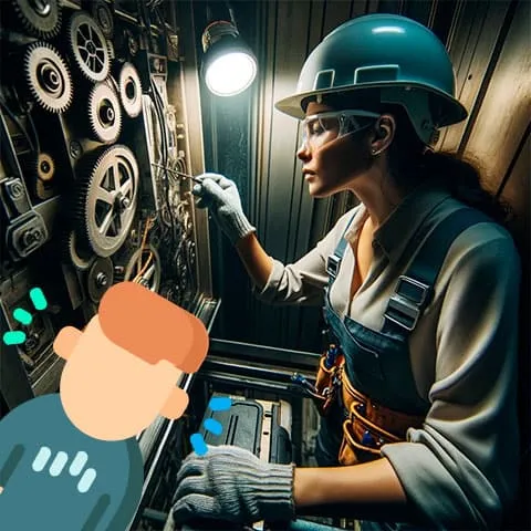 reparar el ascensor